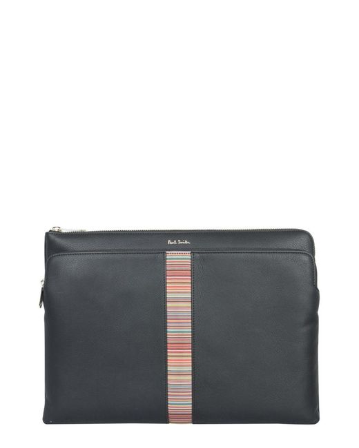 Paul Smith Leather Document Bag in Black for Men | Lyst