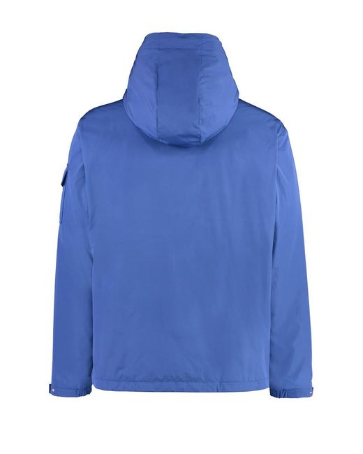 Moncler Blue Granero Hooded Windbreaker for men