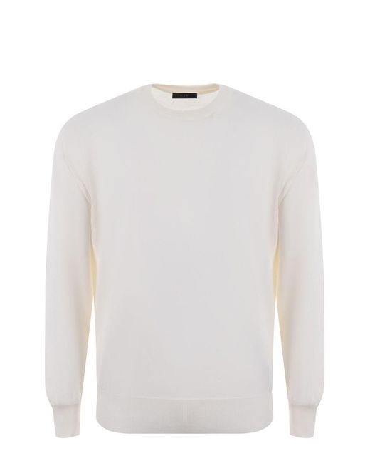 Fay White Sweaters for men