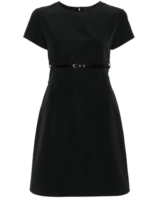 Givenchy Black Voyou Cotton Blend Mini Dress