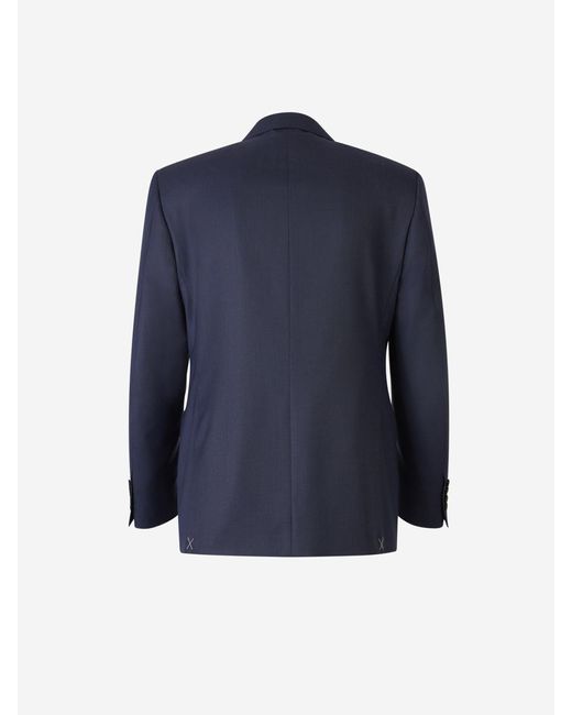 Canali Blue Classic Wool Suit for men