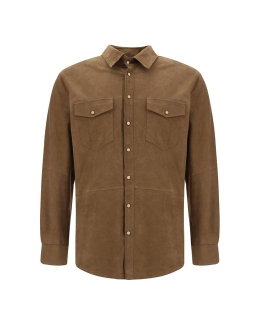 D'Amico Brown Shirts for men
