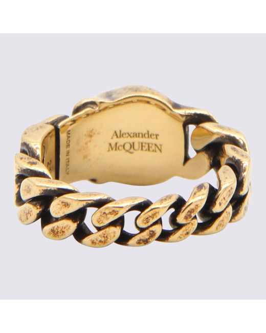 Alexander McQueen Metallic Bijoux Golden for men