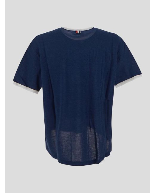 Thom Browne Blue Thome T-Shirt for men