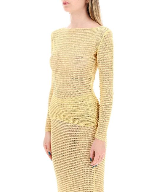 Paloma Wool Yellow "Taxi Mesh Perforated