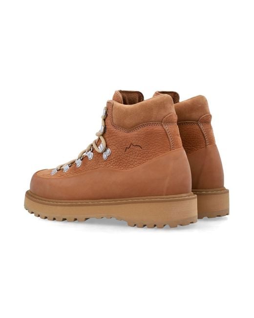 Diemme Brown Roccia Vet Gomma Cognac Leather Boots