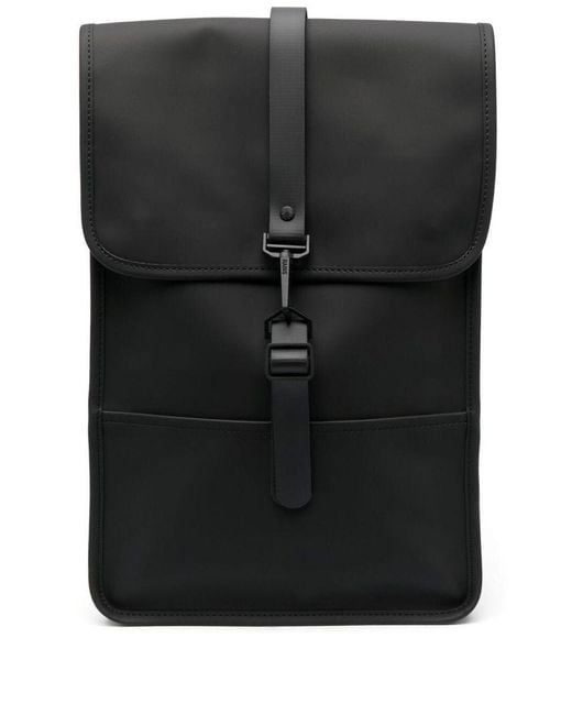 Rains Black Backpack Mini Bags for men