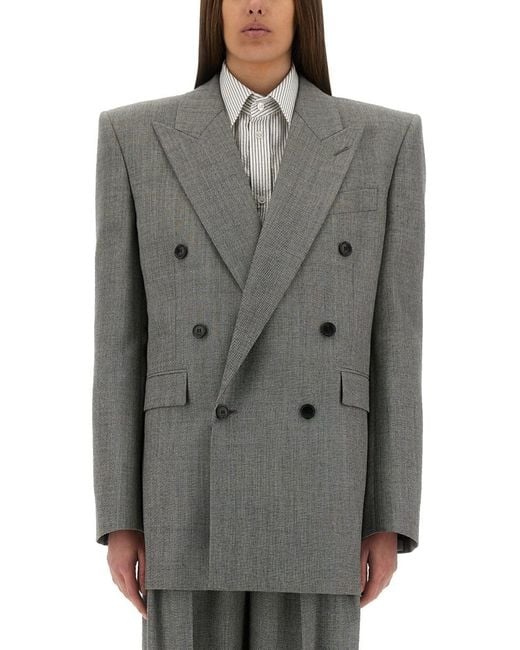 Saint Laurent Gray Wool Chiné Jacket