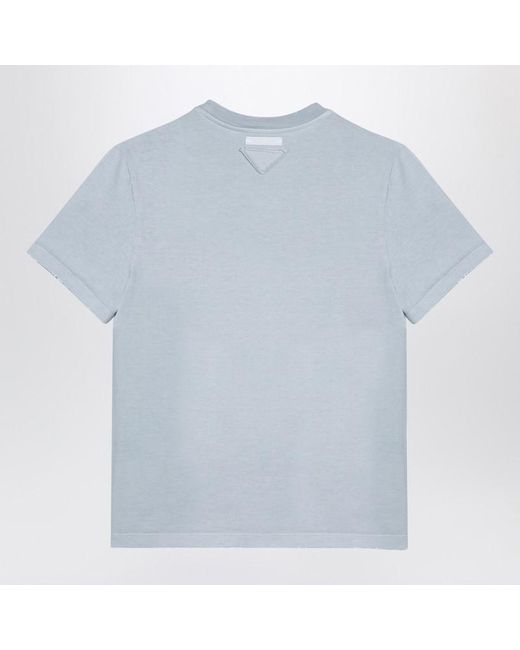 Prada Blue Light T-shirt With Wear