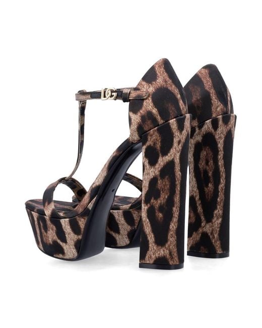 Dolce & Gabbana White Keira Platform Sandals