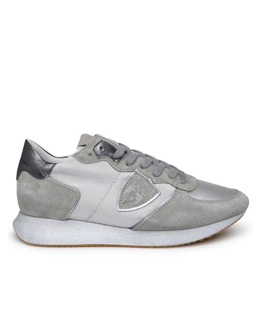 Philippe Model Gray Trpx Lace-up Sneakers
