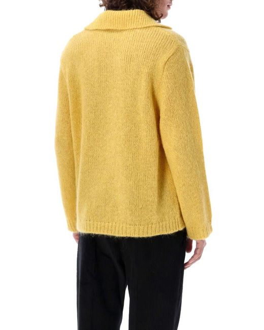 Bode Yellow Alpine Pullover for men