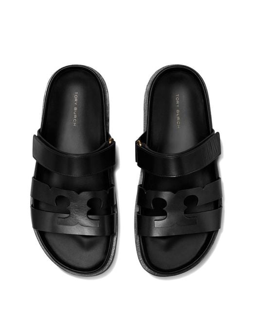 Tory Burch Black Ines Slider Sandals