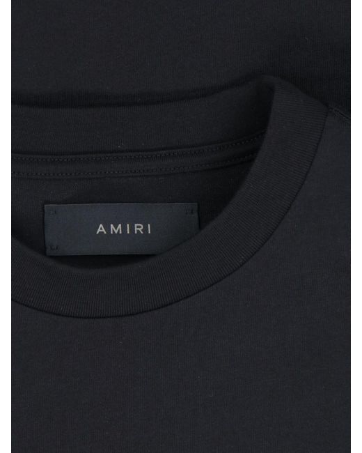 Amiri Black Back Logo T-shirt for men