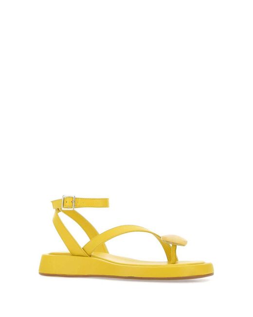 GIA COUTURE Yellow Sandals