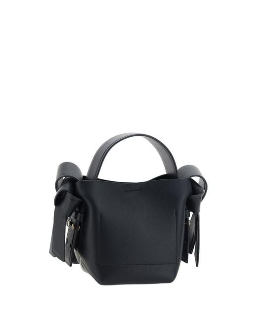 Acne Black Musubi Micro Leather Handbag