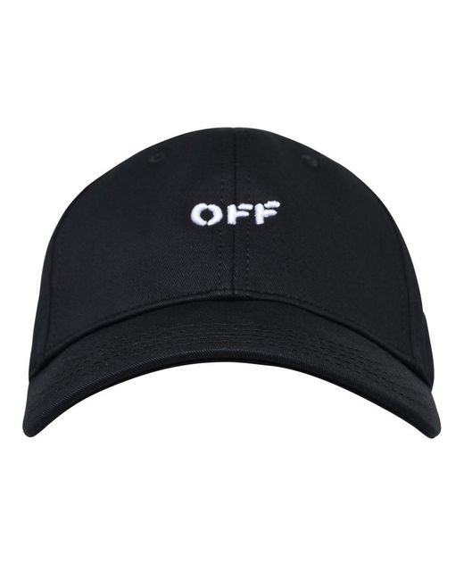 Off-White c/o Virgil Abloh Black Cotton Drill Hat for men