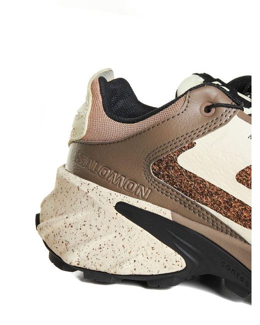 Salomon White Speedverse Prg Mix Materials Sneakers for men