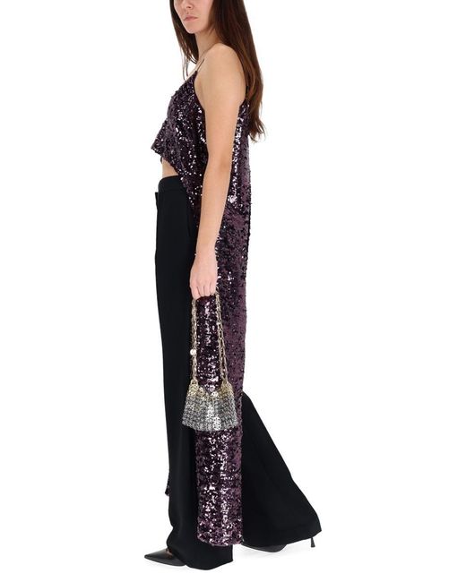 Rabanne Black Sequined Top