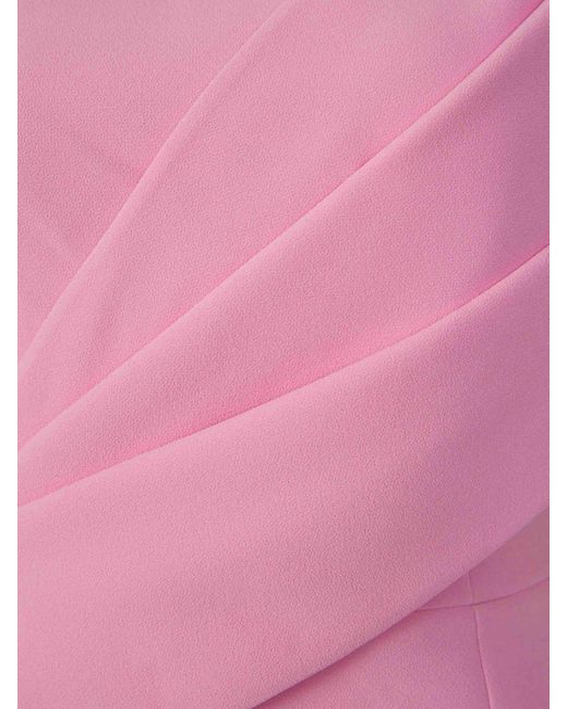 Safiyaa Pink Draped Midi Dress