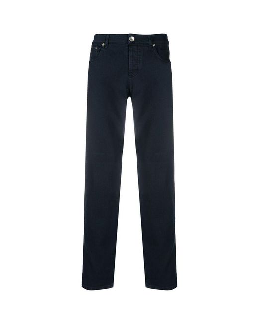 Brunello Cucinelli Blue Pants for men