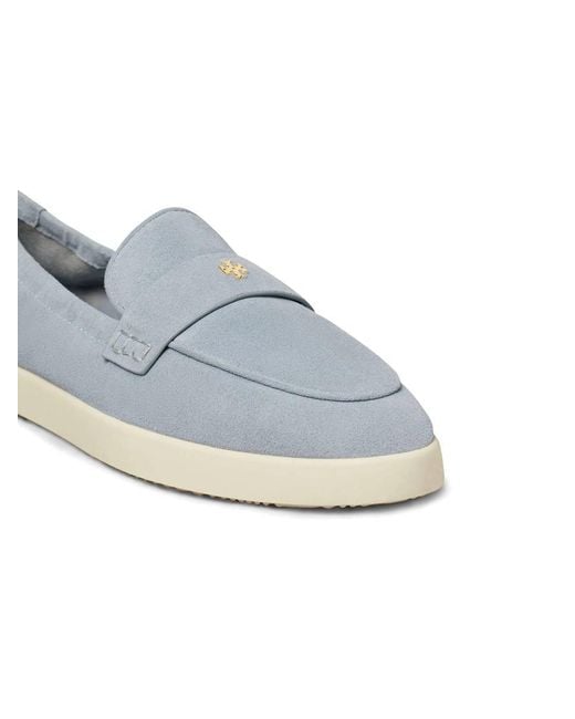 Tory Burch Blue Flat Shoes