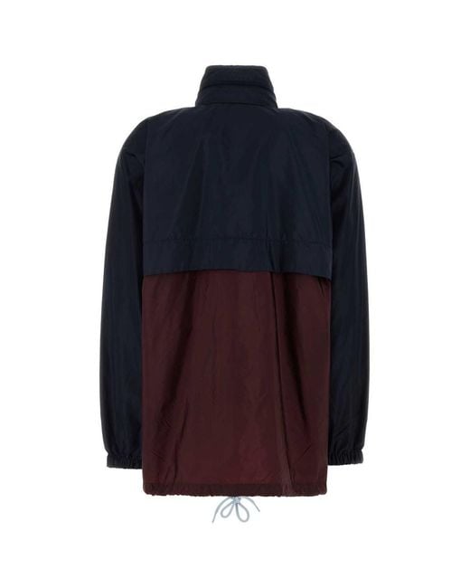 Prada Blue Two-tone Re-nylon Windbreaker
