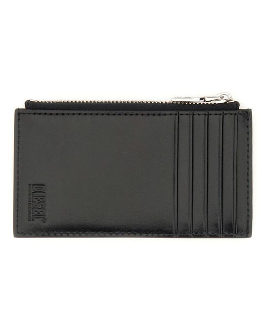 DIESEL Black Card Holder "1Dr Iii"