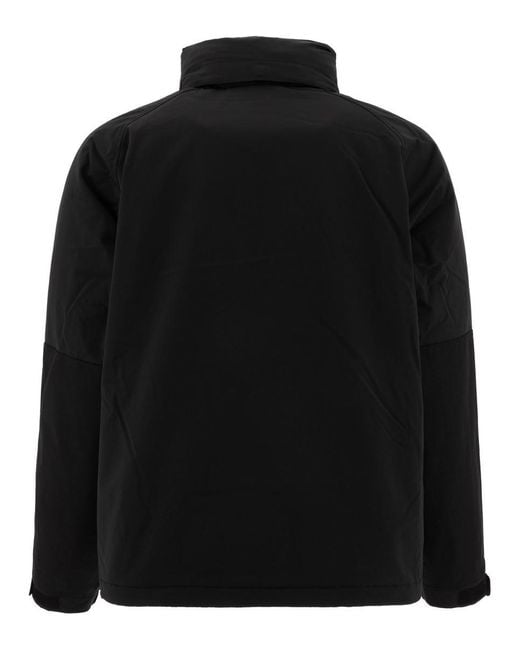 Stussy Black Insulated Nylon Boxy Military Jacket for men