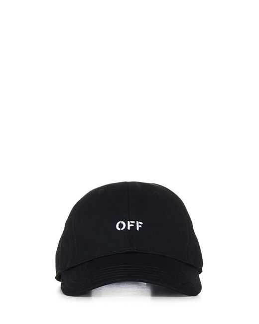 Off-White c/o Virgil Abloh Black Off- Drill Off Stamp Hat for men
