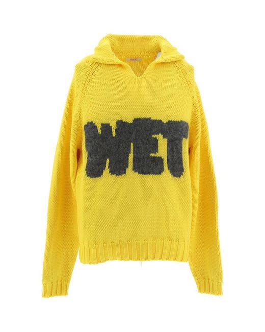 ERL Yellow Knitwear for men