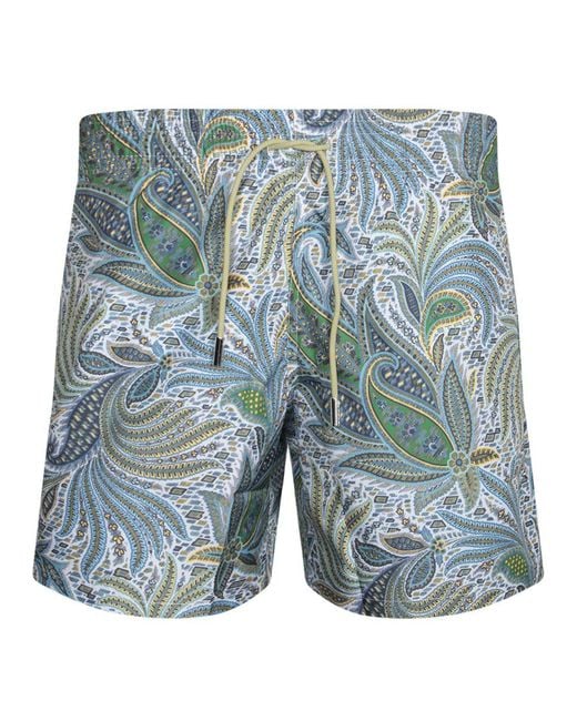 Etro Blue Swimwear for men
