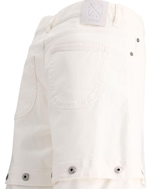 Off-White c/o Virgil Abloh White Off- "90S Logo" Cargo Trousers for men