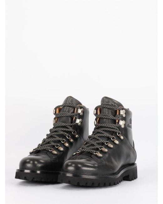 Church's Black Edelweiss Leather Ankle Boots for men