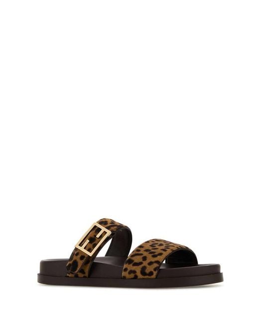 Fendi Brown Sandals