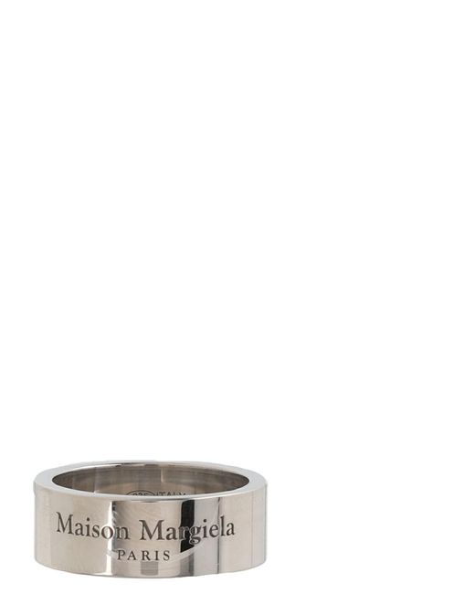 Maison Margiela Logo Ring Jewelry in White for Men | Lyst Canada