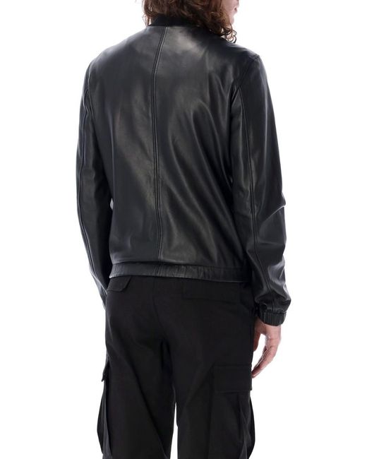 Dolce & Gabbana Black Leather Jacket With Tag for men