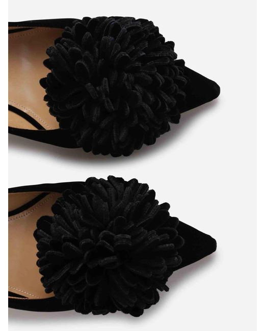 Aquazzura Black Slingbacks Heel Couturier Sling 65