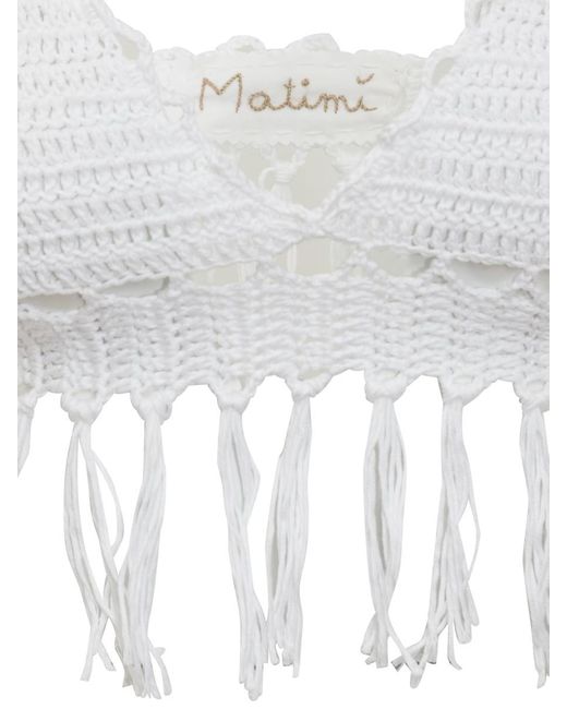 Matimì White Matimi' Knitted Tops
