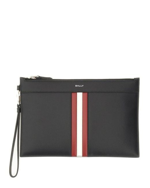 Bally Gray Pouch With Logo for men
