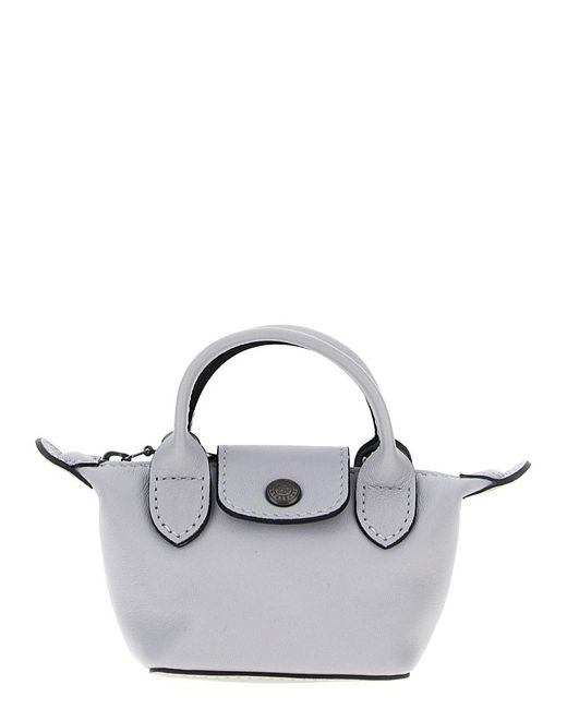 Longchamp Metallic Hand Bag 'Le Pliage Nano'