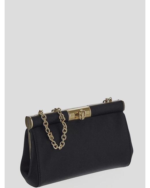 Dolce & Gabbana Black Sicily Bag