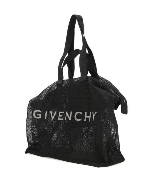 Givenchy Black G-shopper Mesh Tote Bag for men