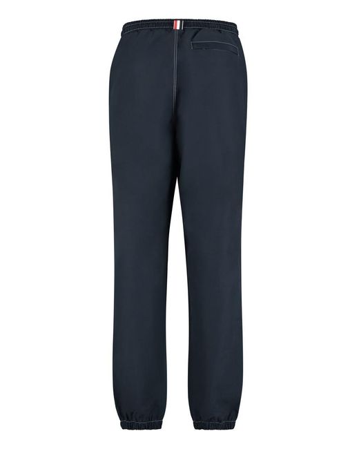 Thom Browne Blue Techno Fabric Track Pants for men