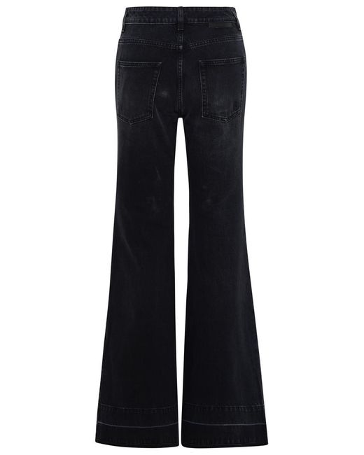 Stella McCartney Blue Black Cotton Jeans