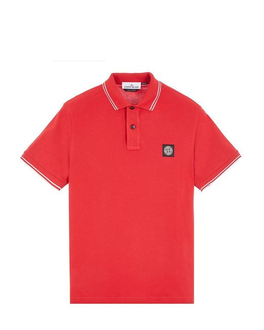Stone Island Red T-Shirts And Polos for men