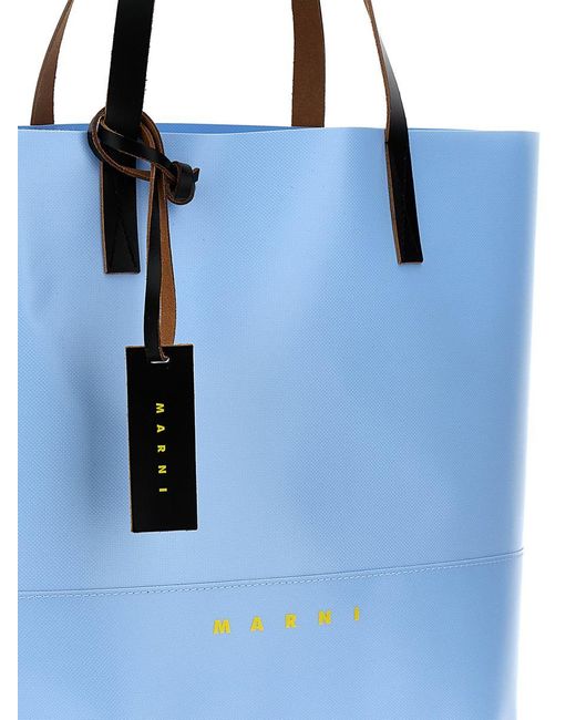 Marni Blue 'Tribeca' Shopping Bag for men