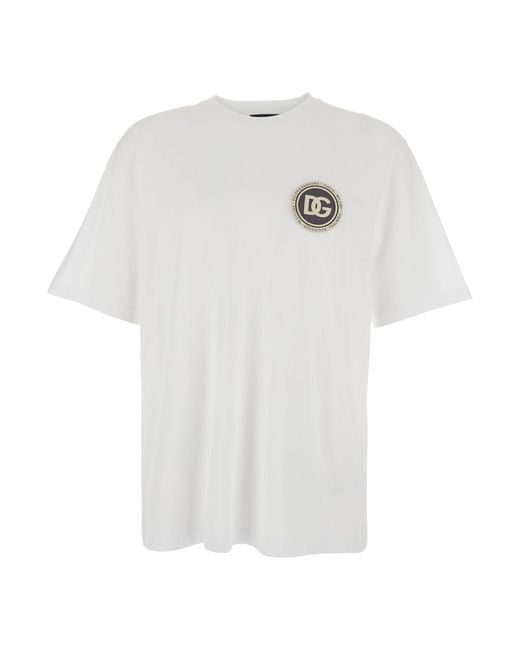 Dolce & Gabbana White T-Shirt for men