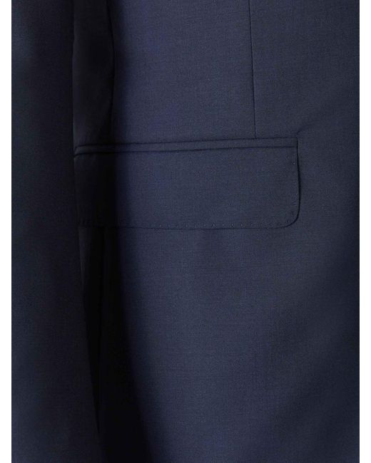 Canali Blue Wool Milano Suit for men
