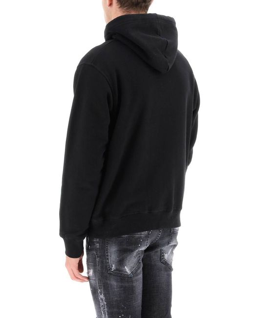 DSquared² Black 'icon' Hoodie for men